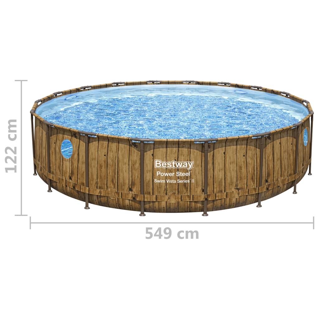 Bestway Set Piscina Power Steel 549x122 cm - homemem39