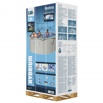 Bestway Telaio Piscina Fuori Terra Rotonda Hydrium 360x120 cm - homemem39