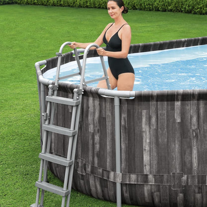 Bestway Set Piscina Ovale 7,32x3,66x1,22 m - homemem39