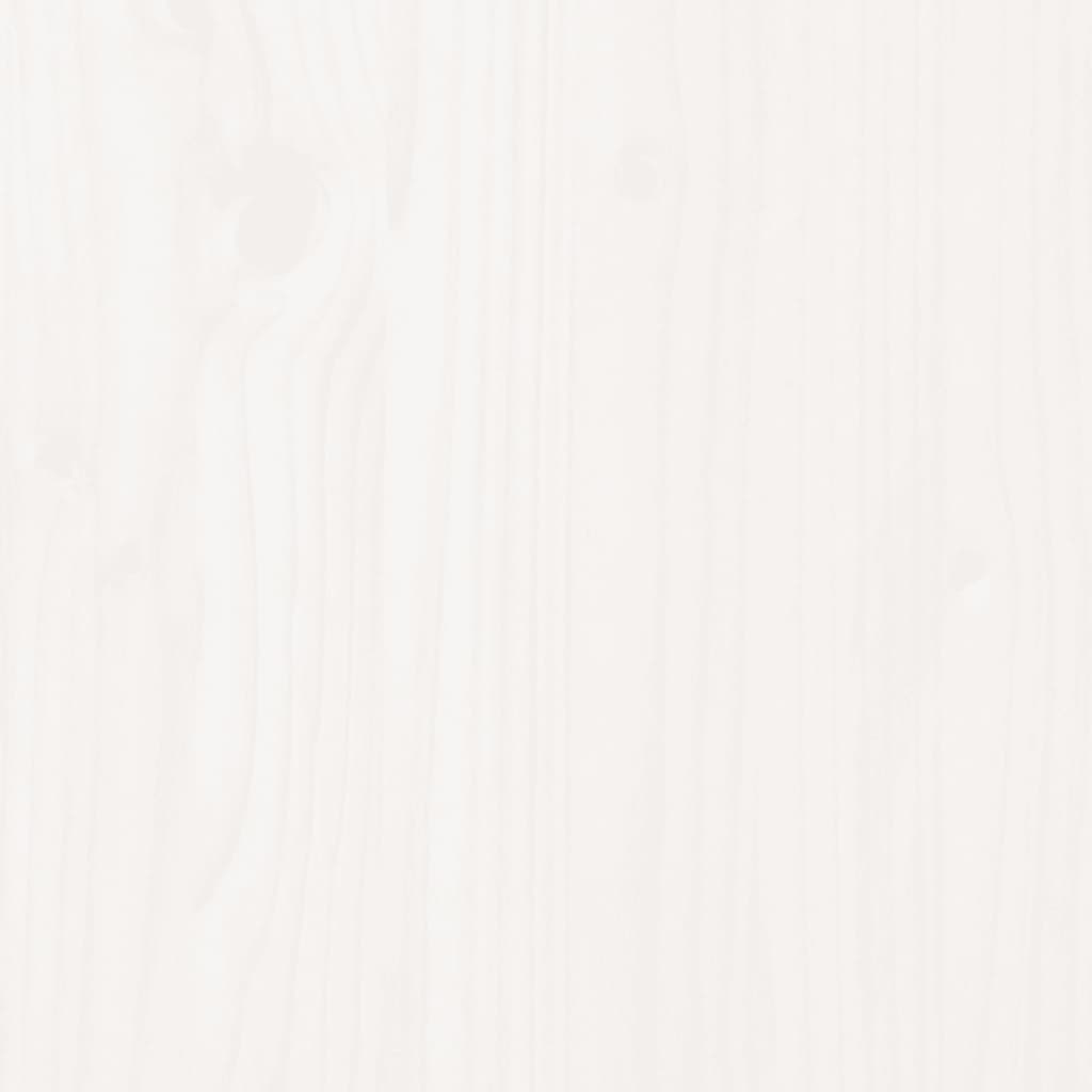 Fioriera da Giardino Bianca 70x70x70 cm Legno Massello di Pino - homemem39