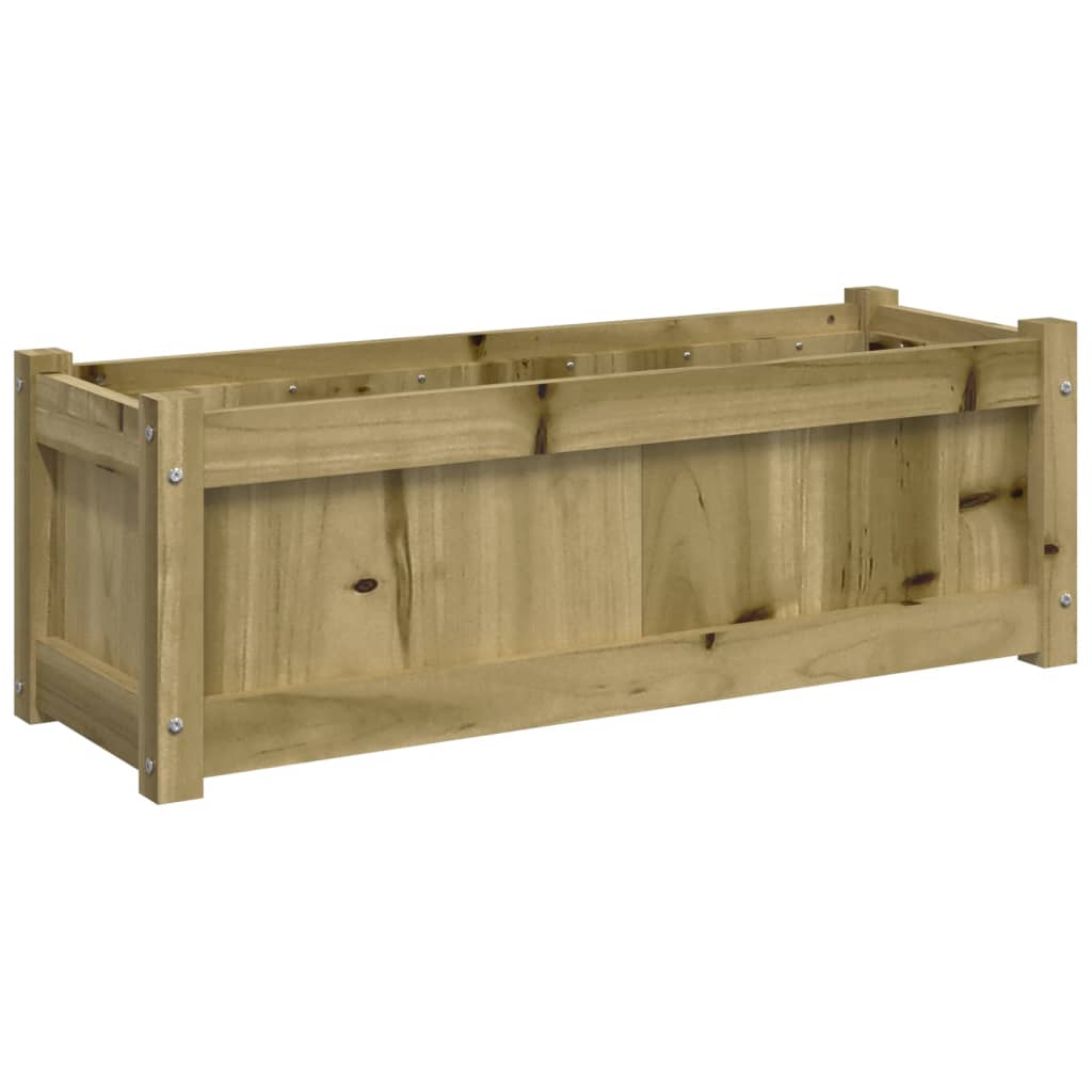 Fioriera da Giardino 90x31x31 cm in Legno di Pino Impregnato - homemem39