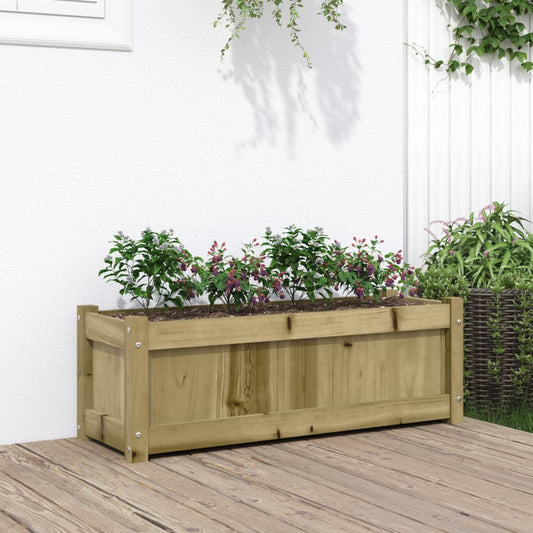 Fioriera da Giardino 90x31x31 cm in Legno di Pino Impregnato - homemem39