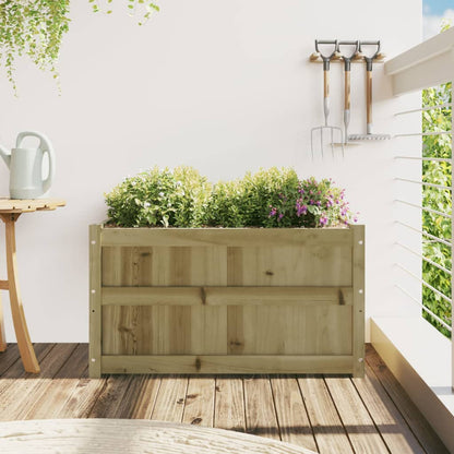 Fioriera da Giardino 90x50x50 cm in Legno di Pino Impregnato - homemem39