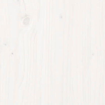Fioriera da Giardino Bianca 90x50x70 cm Legno Massello di Pino - homemem39