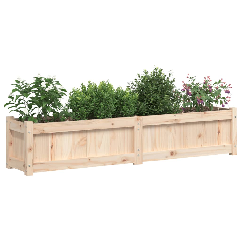 Fioriera da Giardino 150x31x31 cm in Legno Massello di Pino - homemem39