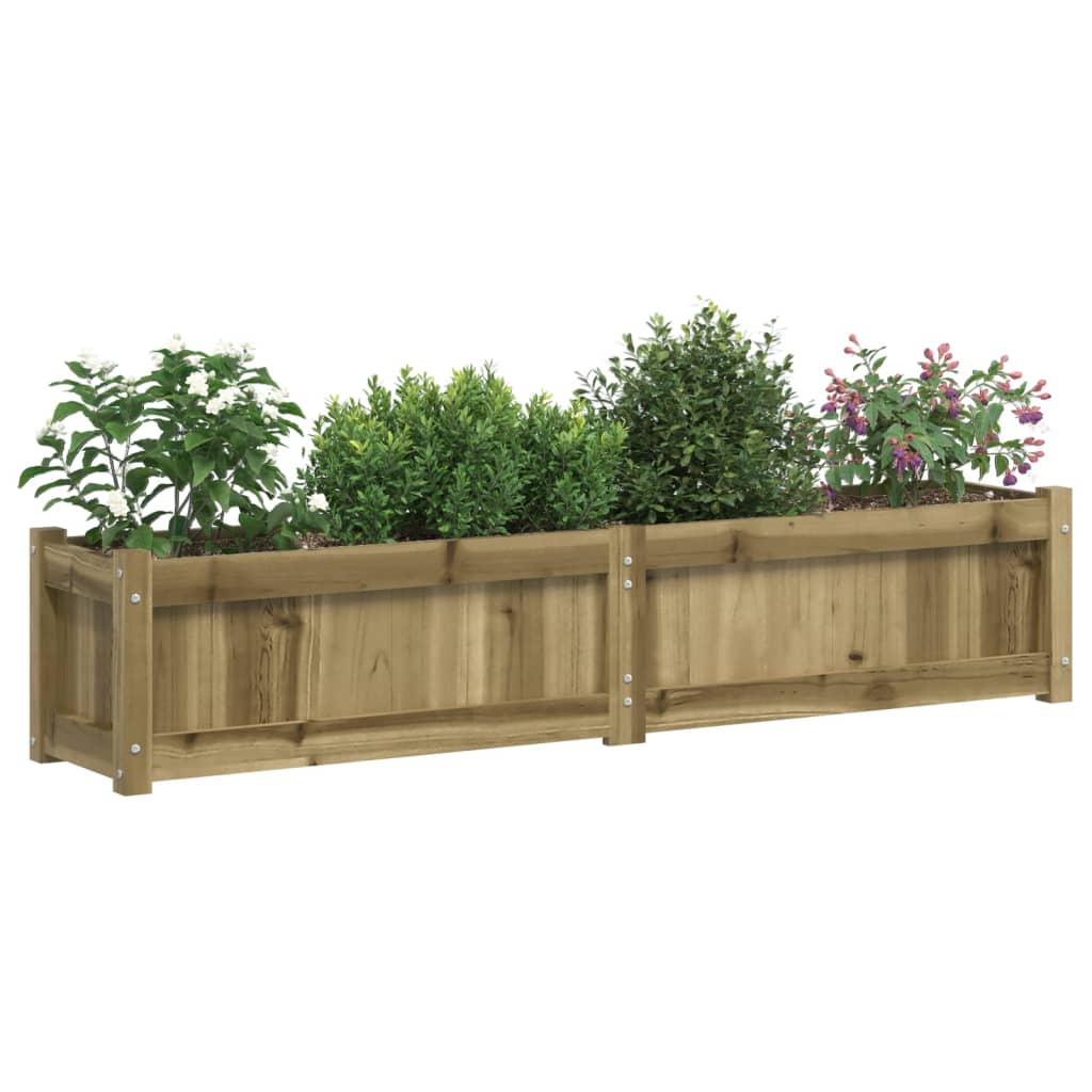 Fioriera da Giardino 150x31x31 cm in Legno di Pino Impregnato - homemem39