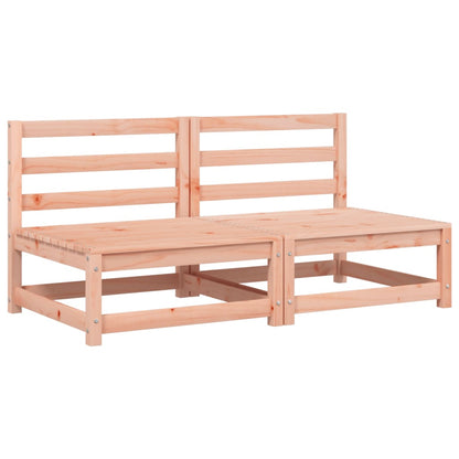 Divani Giardino Senza Braccioli con Cuscini 2 pz Legno Douglas - homemem39