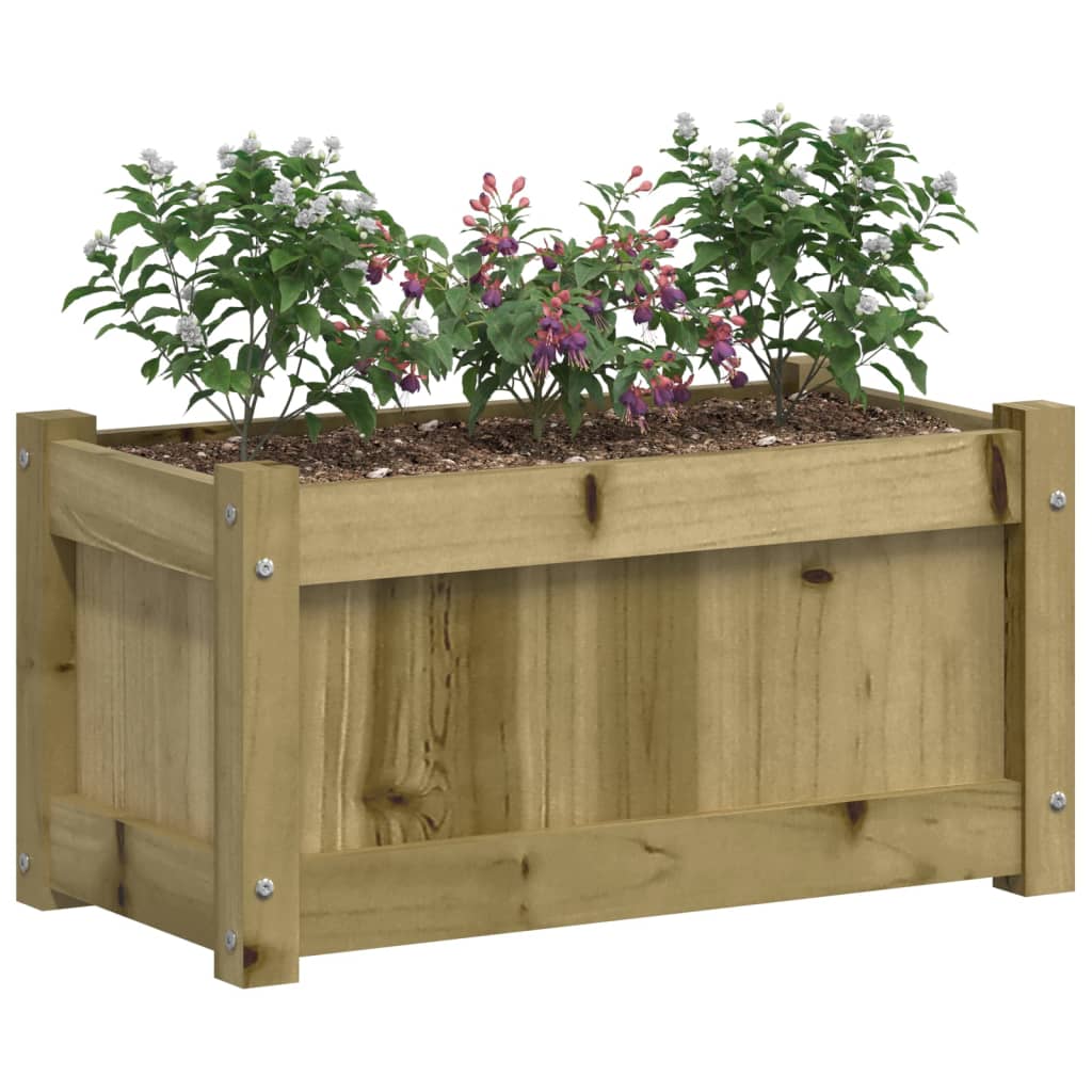 Fioriera da Giardino 60x31x31 cm in Legno di Pino Impregnato - homemem39