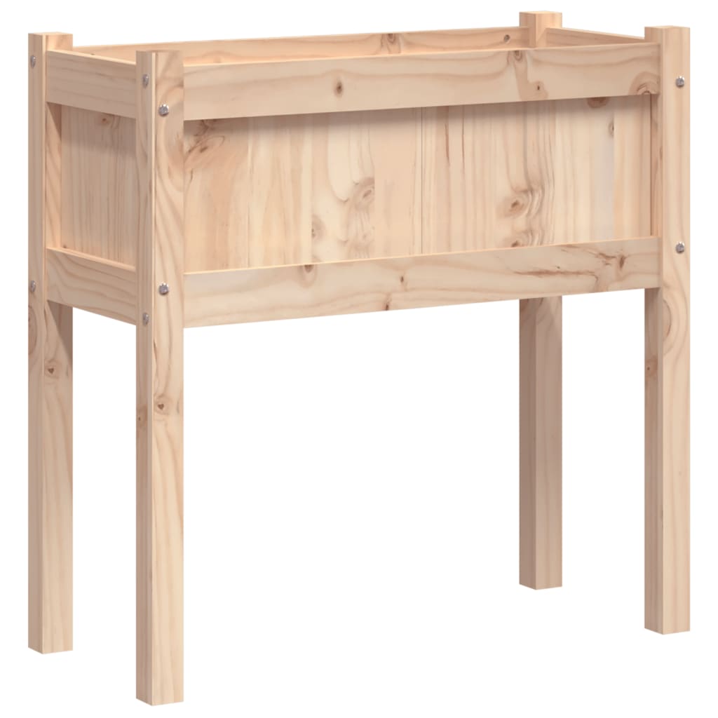 Fioriera da Giardino con Gambe 70x31x70 cm Legno Massello Pino - homemem39