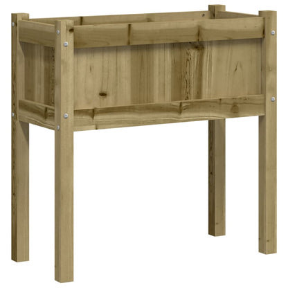 Fioriera Giardino con Gambe 70x31x70 cm Legno Pino Impregnato - homemem39