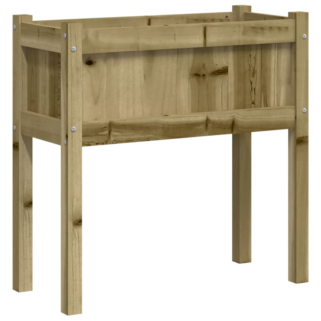 Fioriera Giardino con Gambe 70x31x70 cm Legno Pino Impregnato - homemem39