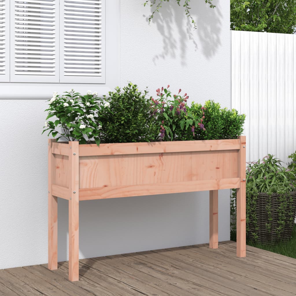 Fioriera Giardino con Gambe 110x31x70 cm Legno Massello Douglas - homemem39