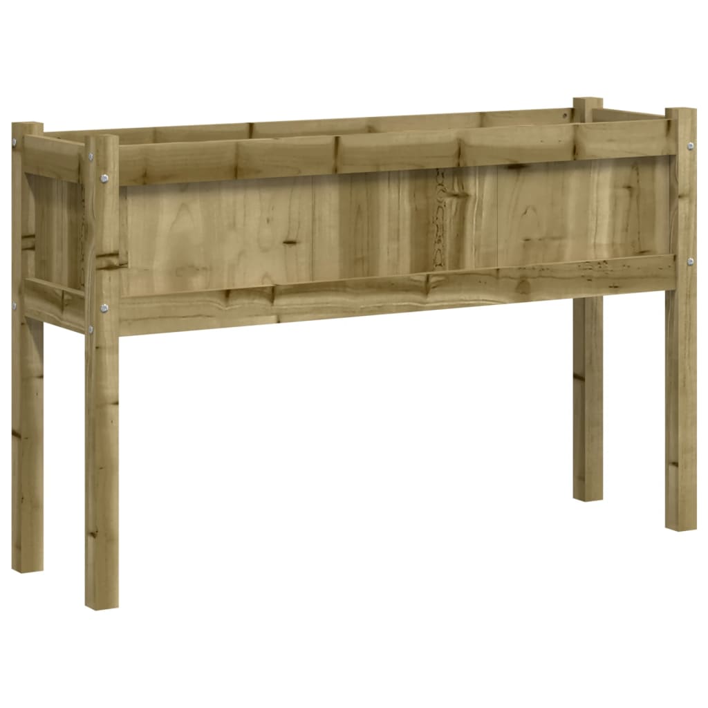 Fioriera Giardino con Gambe 110x31x70 cm Legno Pino Impregnato - homemem39