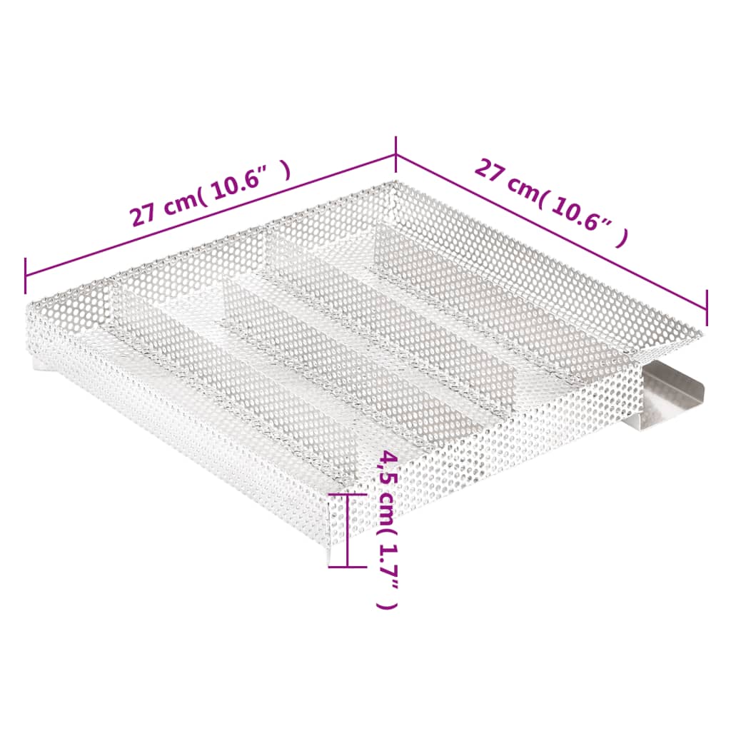 Generatore di Fumo Freddo 5 Camere 27 cm in Acciaio Inox - homemem39