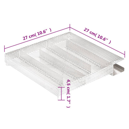 Generatore di Fumo Freddo 5 Camere 27 cm in Acciaio Inox - homemem39