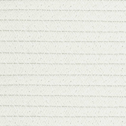 Cestino Portaoggetti Beige e Bianco Ø40x25 cm in Cotone - homemem39