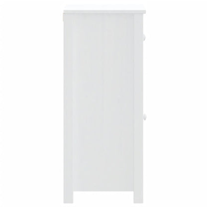 Mobile da Bagno BERG Bianco 40x34x80 cm Legno Massello di Pino - homemem39