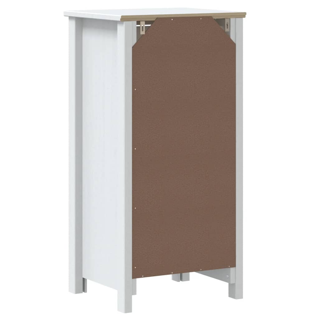 Mobile da Bagno BERG Bianco 40x34x80 cm Legno Massello di Pino - homemem39