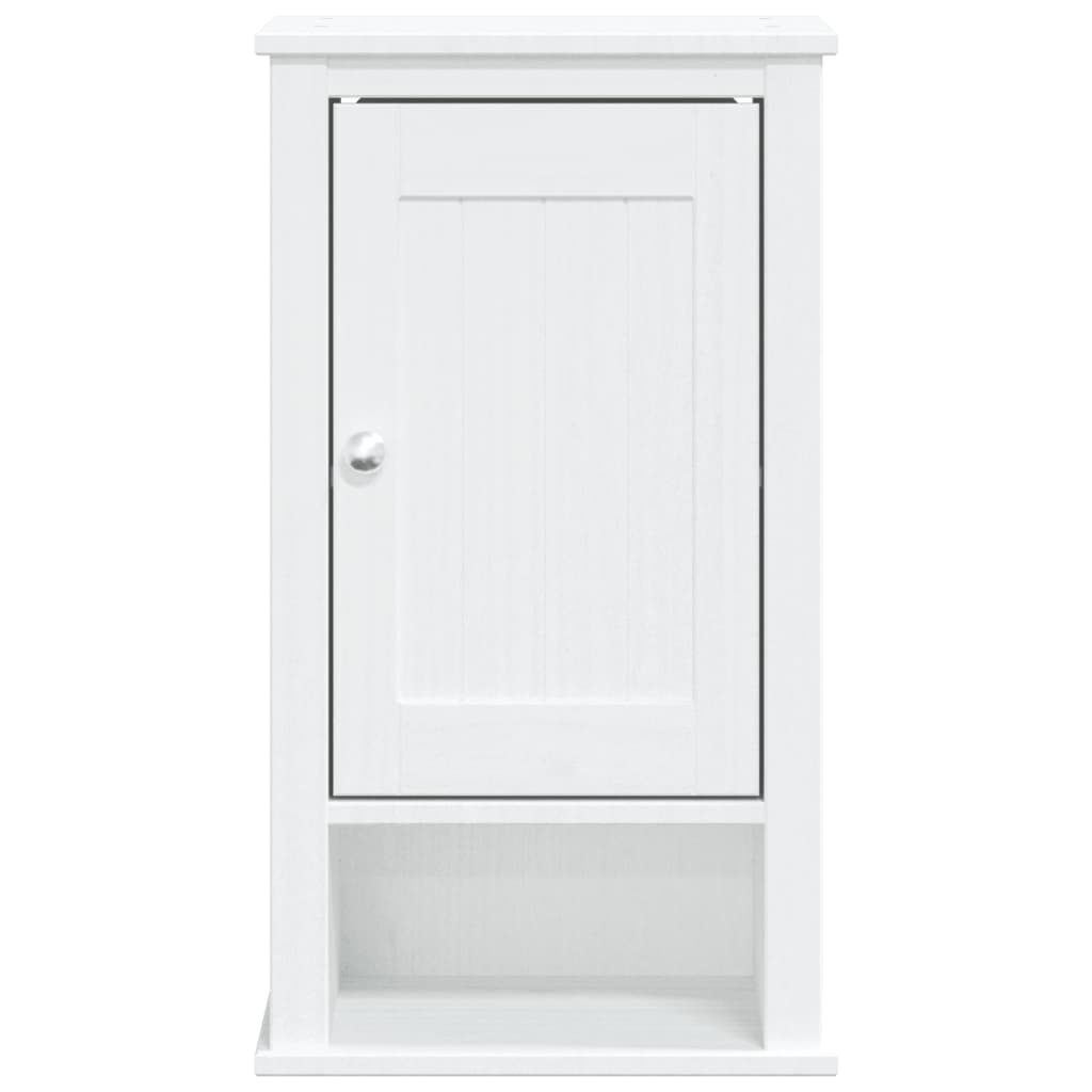 Mobile da Bagno a Muro BERG Bianco 40x27x71,5 cm Massello Pino - homemem39