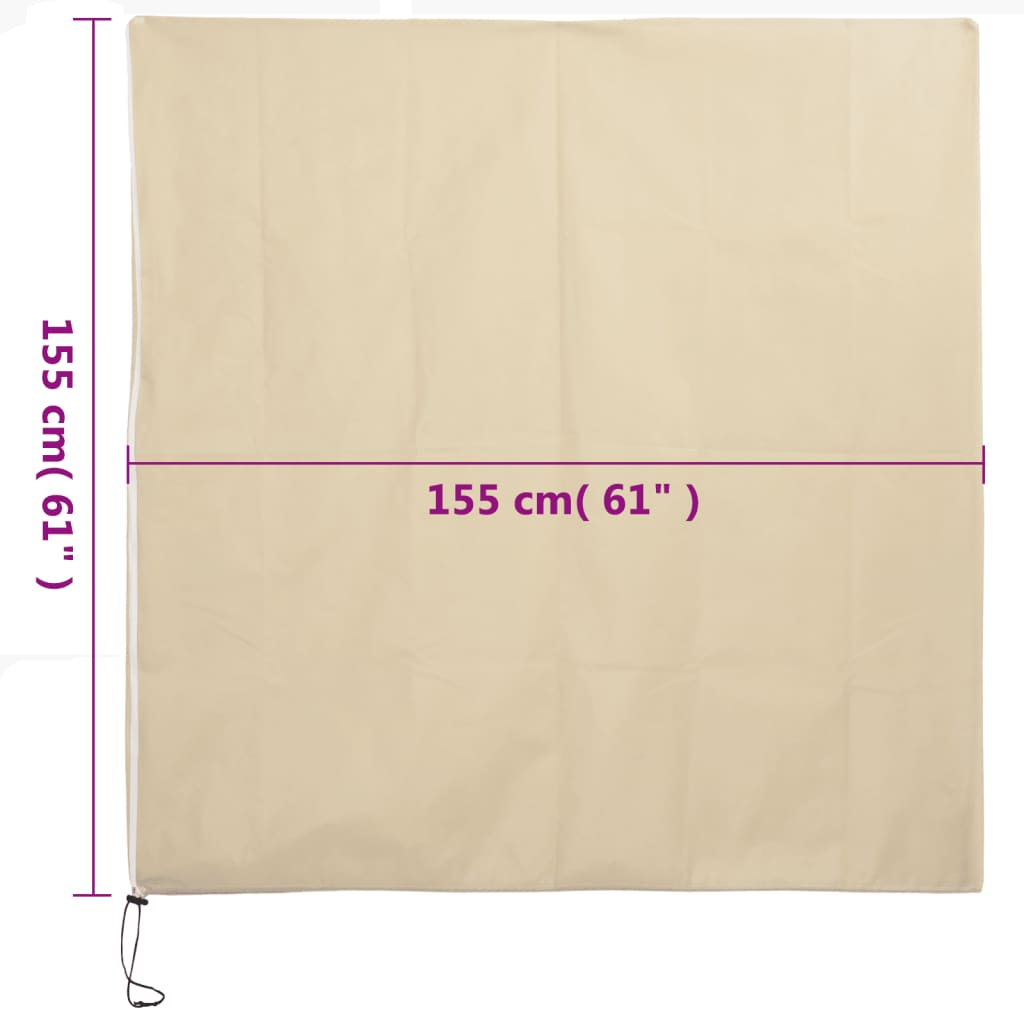 Coperture con Cerniera per Piante 4pz 70 g/m² 1,55x1,55 m - homemem39