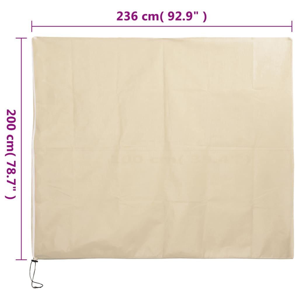 Coperture con Cerniera per Piante 4pz 70 g/m² 2,36x2 m - homemem39