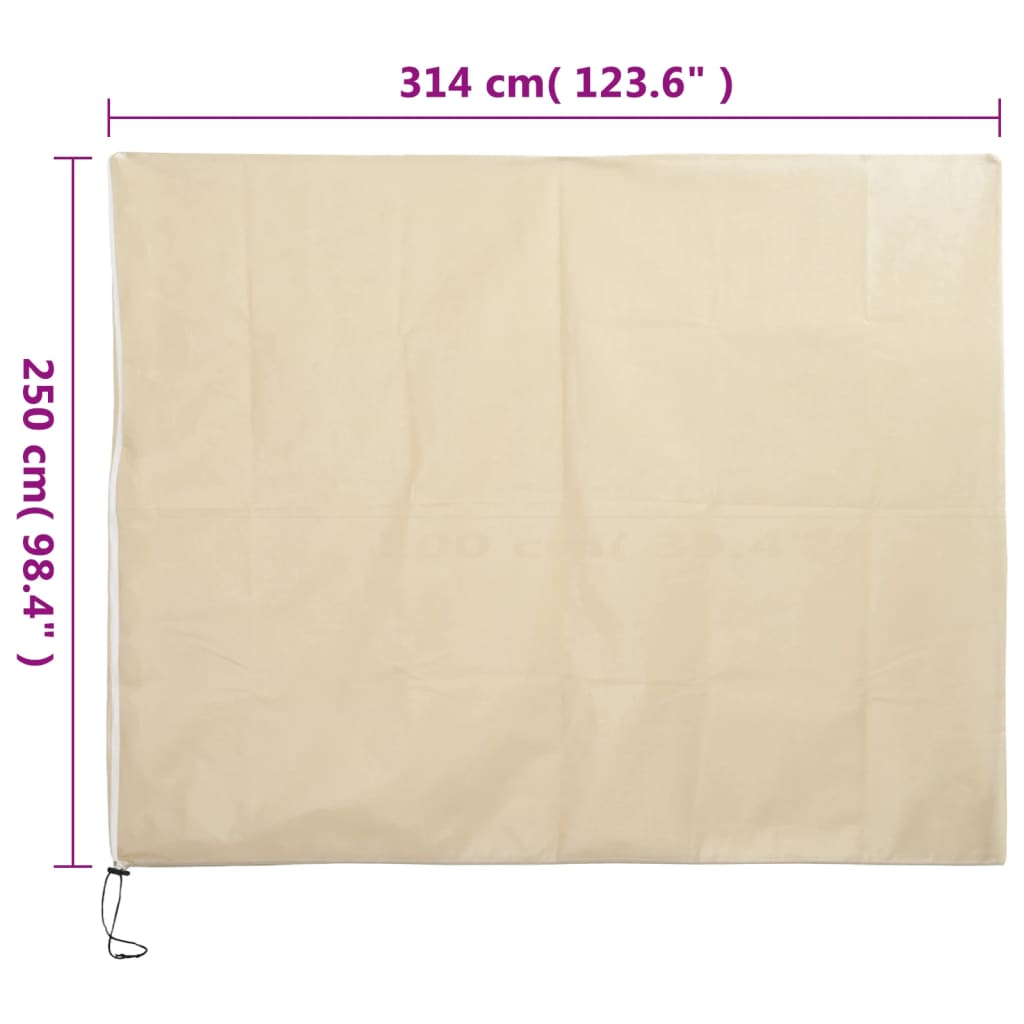 Coperture con Cerniera per Piante 10pz 70 g/m² 3,14x2,5 m - homemem39