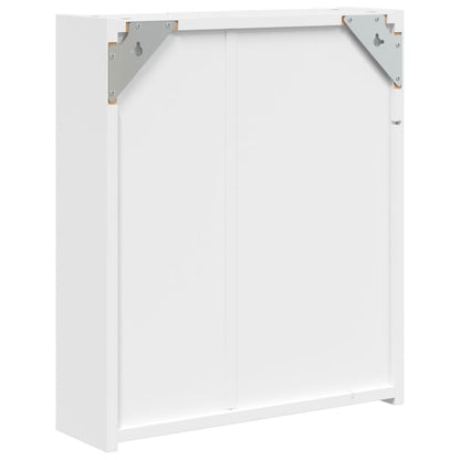 Armadietto Bagno con Specchio e LED Bianco 45x13x52 cm - homemem39