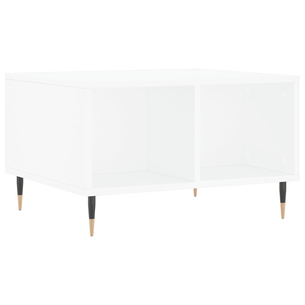 Tavolino da Salotto Bianco 60x50x36,5 cm in Legno Multistrato - homemem39