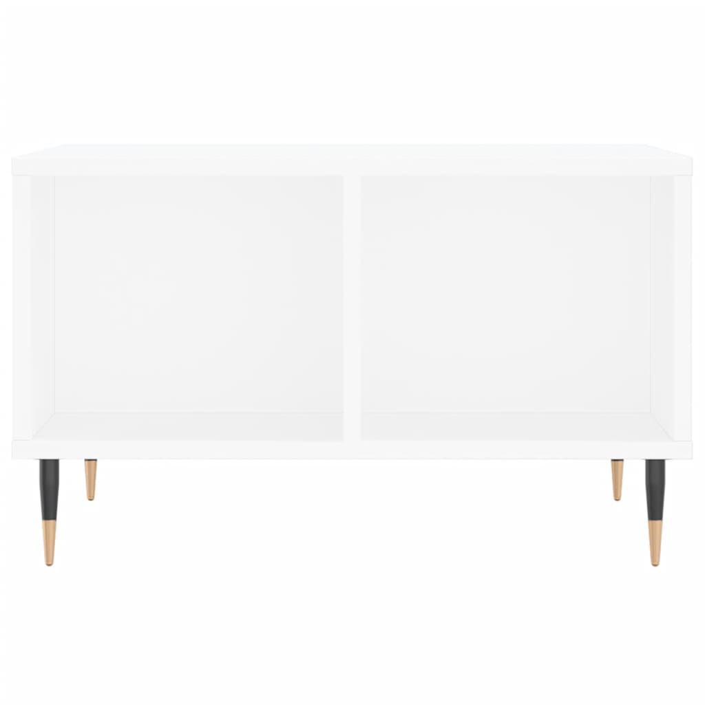 Tavolino da Salotto Bianco 60x50x36,5 cm in Legno Multistrato - homemem39