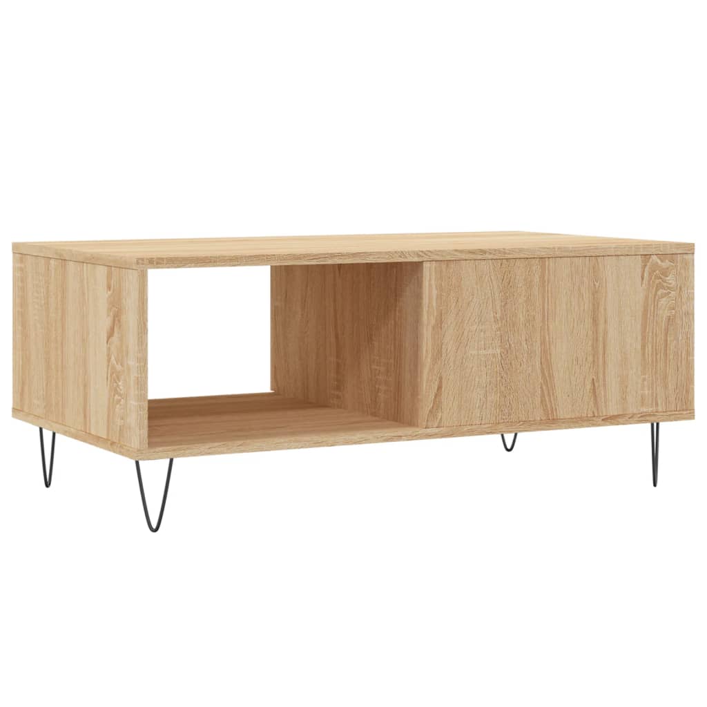 Tavolino Salotto Rovere Sonoma 90x50x36,5 cm Legno Multistrato - homemem39