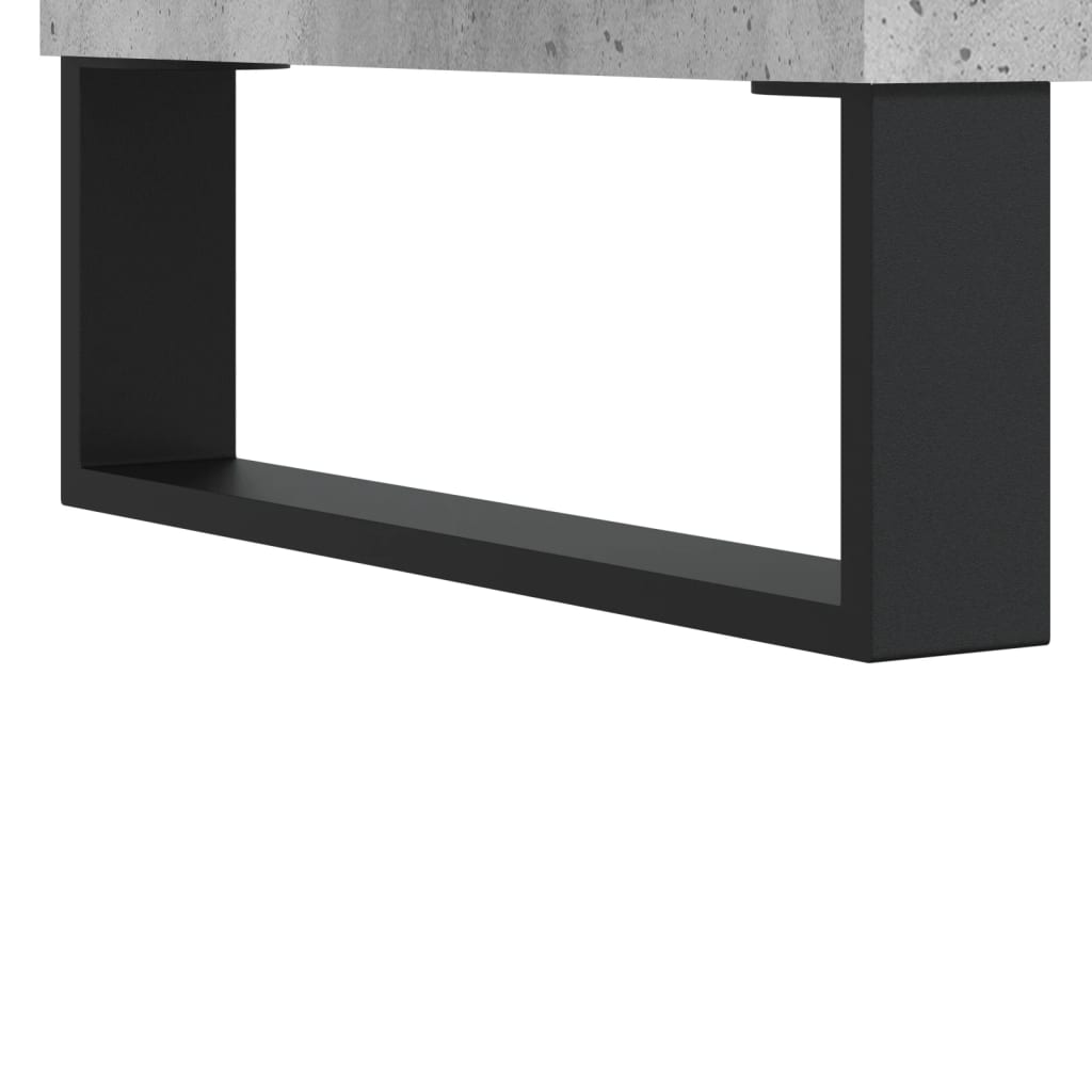 Tavolino Salotto Grigio Cemento 90x50x36,5 cm Legno Multistrato - homemem39