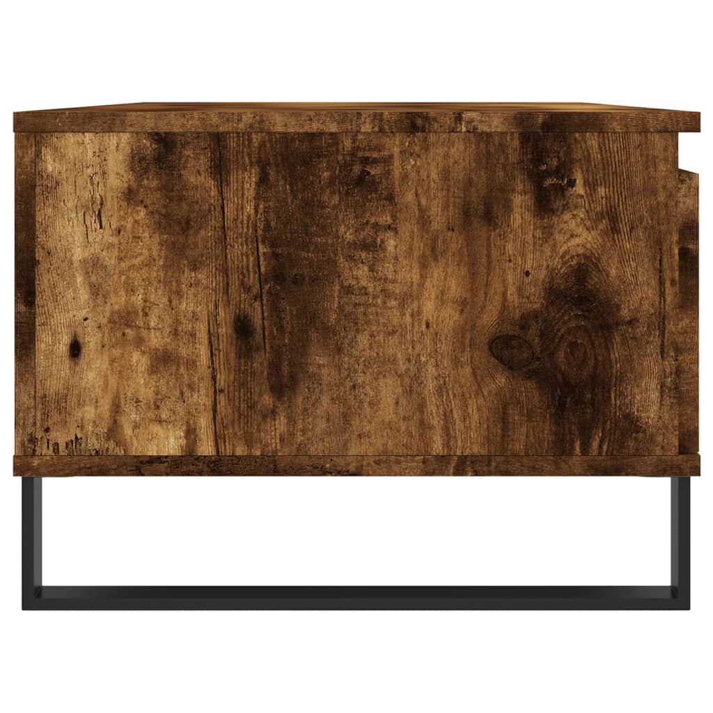 Tavolino da Salotto Rovere Fumo 90x50x36,5 cm Legno Multistrato - homemem39