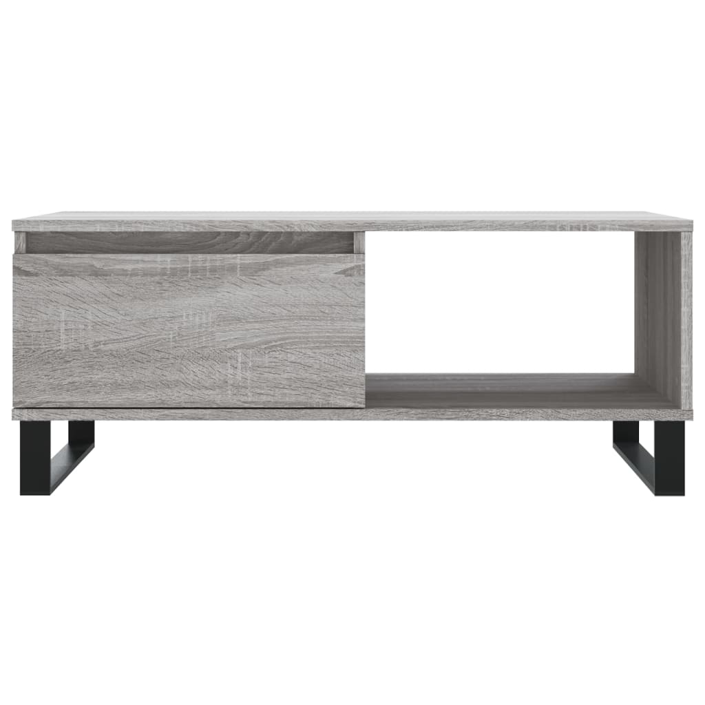 Tavolino Salotto Grigio Sonoma 90x50x36,5 cm Legno Multistrato - homemem39