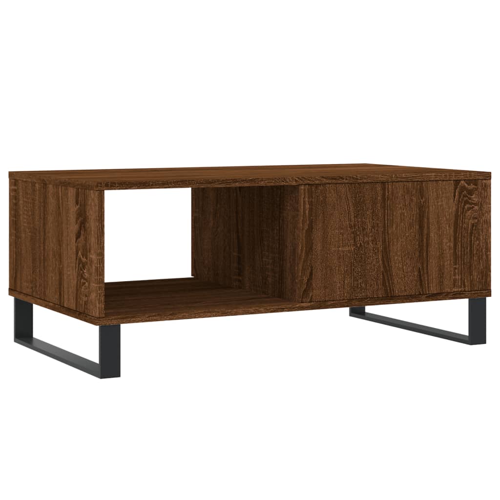 Tavolino da Salotto Rovere Marrone 90x50x36,5 cm in Multistrato - homemem39