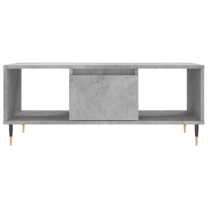 Tavolino Salotto Grigio Cemento 90x50x36,5 cm Legno Multistrato - homemem39