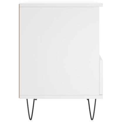 Comodini 2pz Bianchi 40x35x50 cm in Legno Multistrato - homemem39