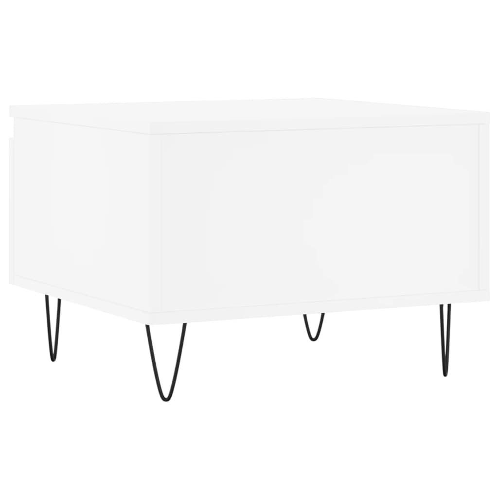 Tavolino da Salotto Bianco 50x46x35 cm in Legno Multistrato - homemem39