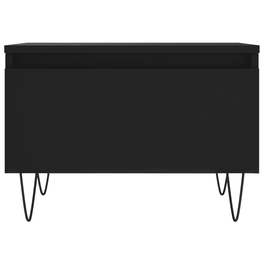 Tavolino da Salotto Nero 50x46x35 cm in Legno Multistrato - homemem39