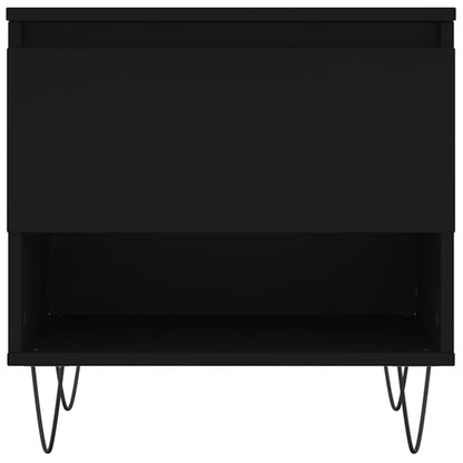 Tavolino da Salotto Nero 50x46x50 cm in Legno Multistrato - homemem39