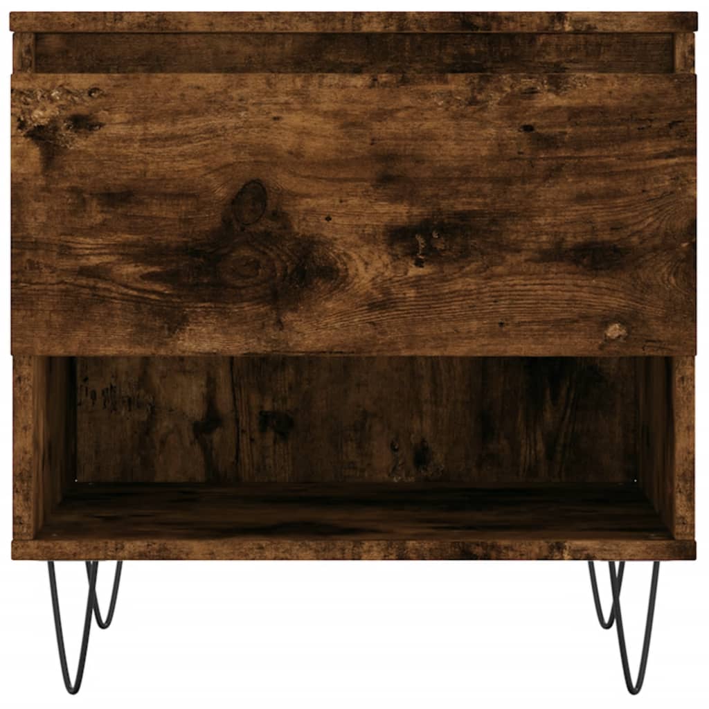 Tavolino da Salotto Rovere Fumo 50x46x50cm in Legno Multistrato - homemem39