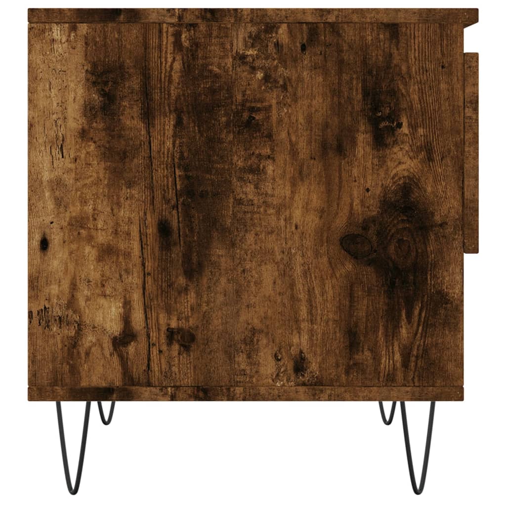 Tavolino da Salotto Rovere Fumo 50x46x50cm in Legno Multistrato - homemem39