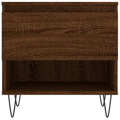 Tavolino da Salotto Rovere Marrone 50x46x50cm Legno Multistrato - homemem39