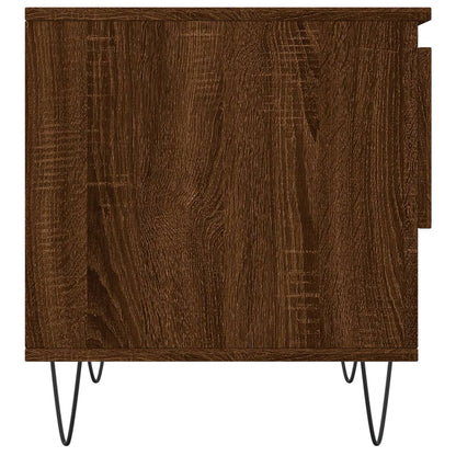 Tavolino da Salotto Rovere Marrone 50x46x50cm Legno Multistrato - homemem39