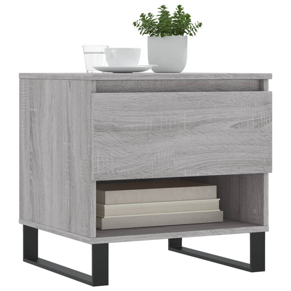 Tavolini Salotto 2pz Grigio Sonoma 50x46x50cm Legno Multistrato - homemem39