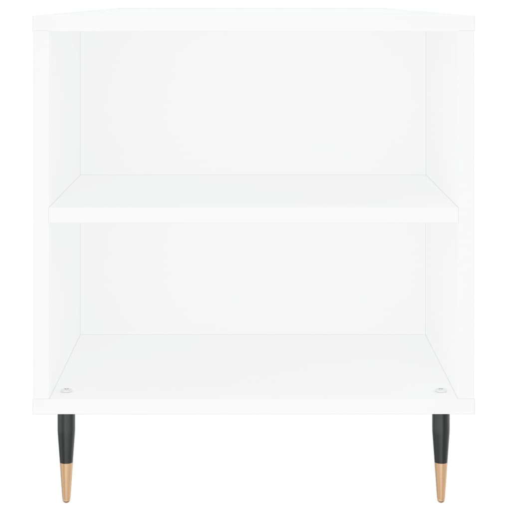 Tavolino da Salotto Bianco 102x44,5x50 cm in Legno Multistrato - homemem39