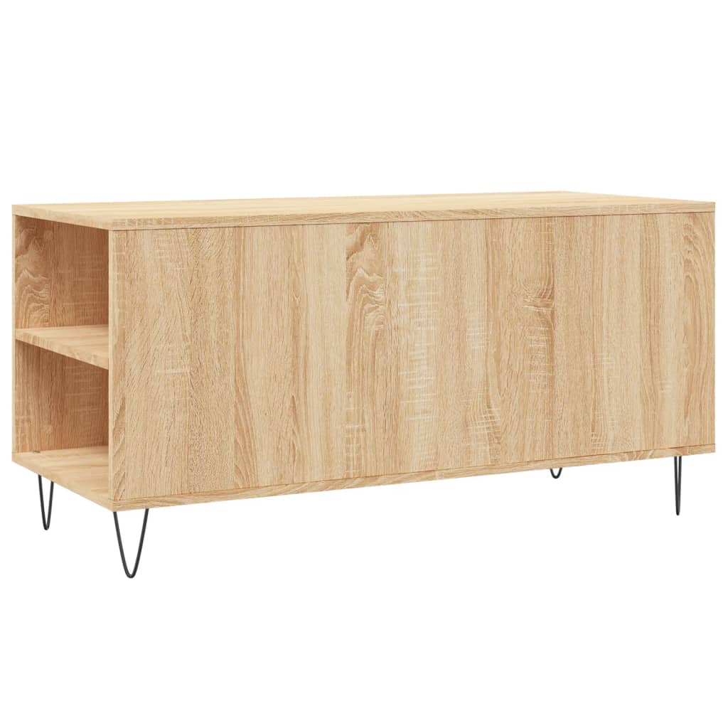 Tavolino Salotto Rovere Sonoma 102x44,5x50 cm Legno Multistrato - homemem39