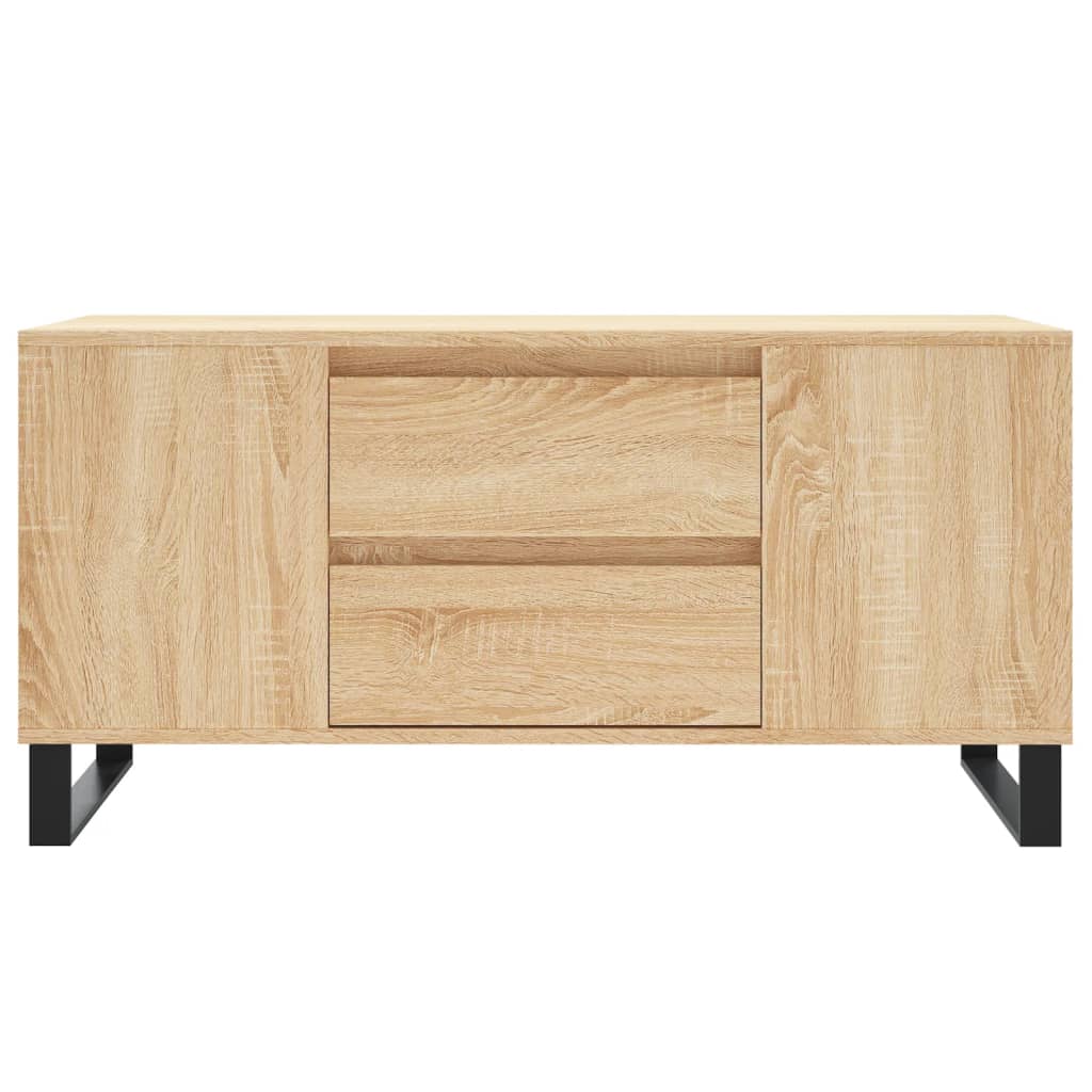 Tavolino Salotto Rovere Sonoma 102x44,5x50 cm Legno Multistrato - homemem39