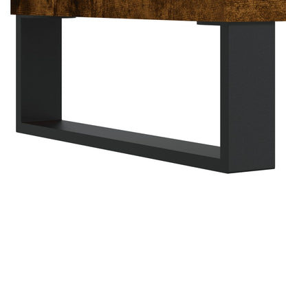 Tavolino da Salotto Rovere Fumo 102x44,5x50cm Legno Multistrato - homemem39