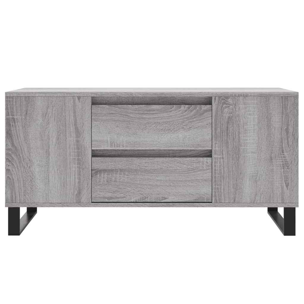 Tavolino Salotto Grigio Sonoma 102x44,5x50 cm Legno Multistrato - homemem39