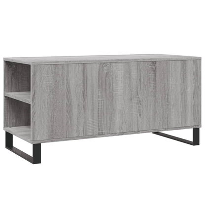 Tavolino Salotto Grigio Sonoma 102x44,5x50 cm Legno Multistrato - homemem39